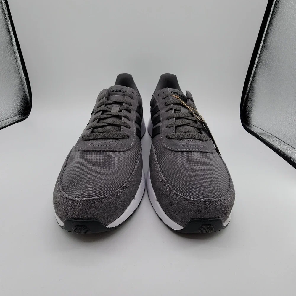 adidas Run 60s‎ 2.0 Shoes Mens 12.5 Grey Four Carbon Running Sneaker GX1740 NEW